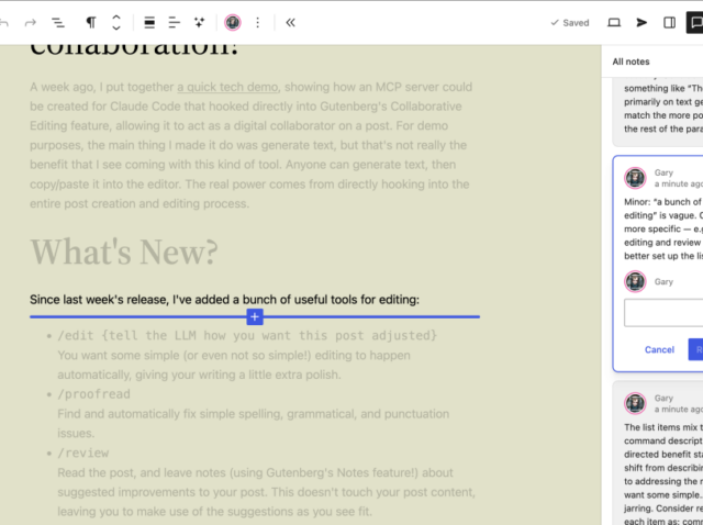 Gary: Claudaborative Editing 0.2: now with 500% more collaboration! Gary: Claudaborative Editing 0.2: now with 500% more collaboration!